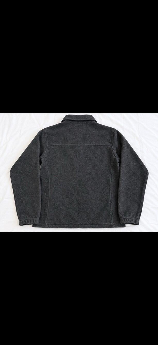 Columbia Men's Black Fleece Jacket L Full Zip Stand-Up Collar Outdoor Hiking